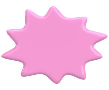 Konuşma balonu. Mesaj kutusu. 3B illüstrasyon.