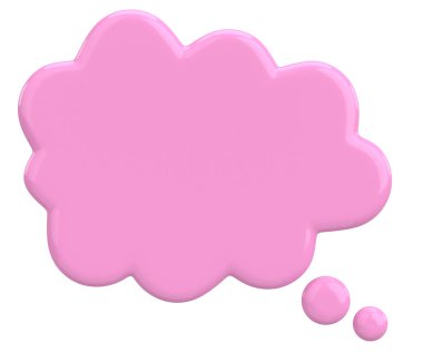 Konuşma balonu. Mesaj kutusu. 3B illüstrasyon.