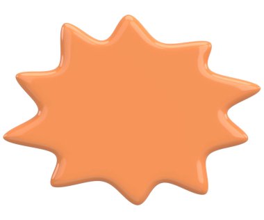 Konuşma balonu. Mesaj kutusu. 3B illüstrasyon.