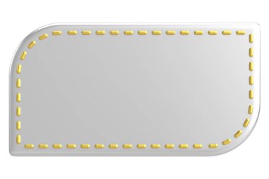 Fiyat etiketi Fiyat etiketi 3B illüstrasyon.