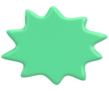 Konuşma balonu. Mesaj kutusu. 3B illüstrasyon.