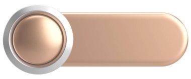 Üç boyutlu düğme. Boş tuş. 3B illüstrasyon.