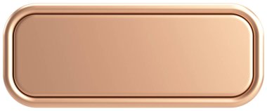 Üç boyutlu düğme. Boş tuş. 3B illüstrasyon.