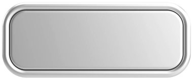 Üç boyutlu düğme. Boş tuş. 3B illüstrasyon.