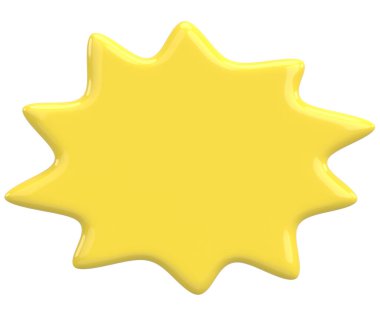 Konuşma balonu. Mesaj kutusu. 3B illüstrasyon.