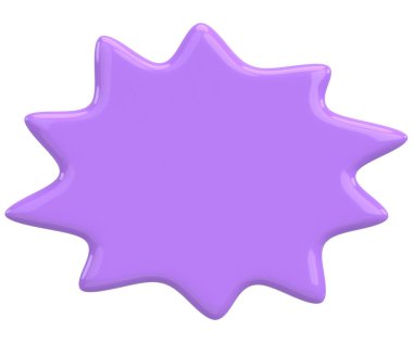 Konuşma balonu. Mesaj kutusu. 3B illüstrasyon.