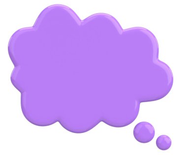 Konuşma balonu. Mesaj kutusu. 3B illüstrasyon.