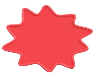 Konuşma balonu. Mesaj kutusu. 3B illüstrasyon.