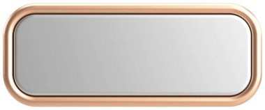 Üç boyutlu düğme. Boş tuş. 3B illüstrasyon.