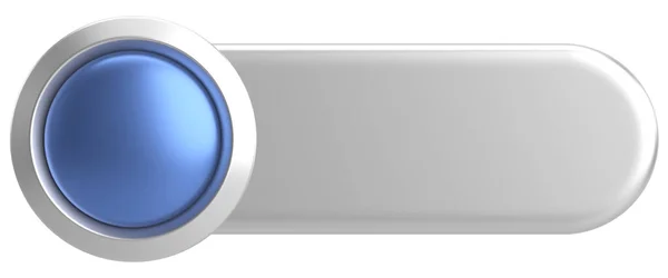 Üç boyutlu düğme. Boş tuş. 3B illüstrasyon.