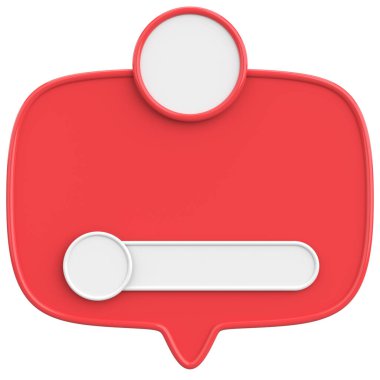 Profil kutusu. Sosyal medya profili. 3B illüstrasyon.