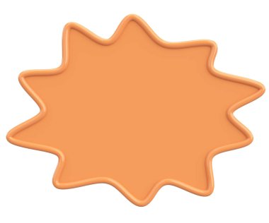 Konuşma balonu. Mesaj kutusu. 3B illüstrasyon.