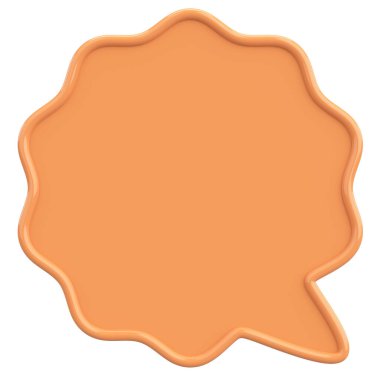 Konuşma balonu. Mesaj kutusu. 3B illüstrasyon.