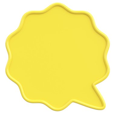 Konuşma balonu. Mesaj kutusu. 3B illüstrasyon.