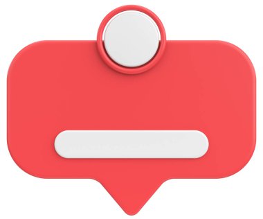 Profil kutusu. Sosyal medya profili. 3B illüstrasyon.