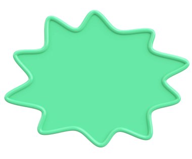 Konuşma balonu. Mesaj kutusu. 3B illüstrasyon.