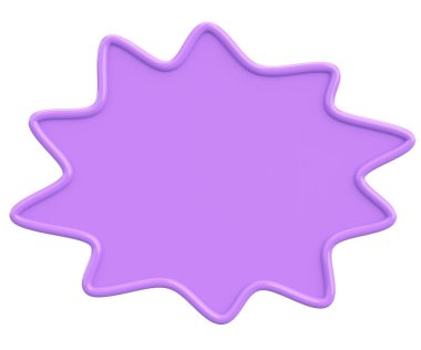 Konuşma balonu. Mesaj kutusu. 3B illüstrasyon.