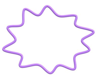 Konuşma balonu. Mesaj kutusu. 3B illüstrasyon.