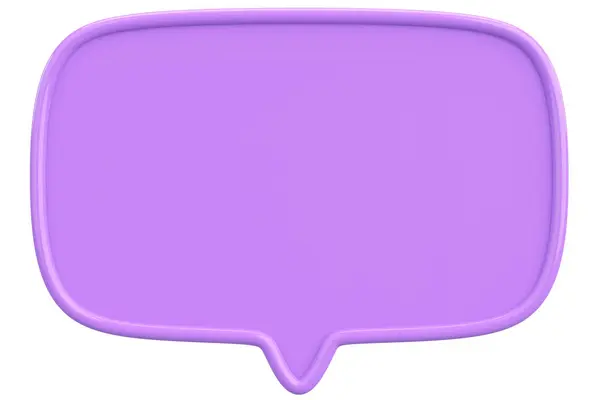 Konuşma balonu. Mesaj kutusu. 3B illüstrasyon.