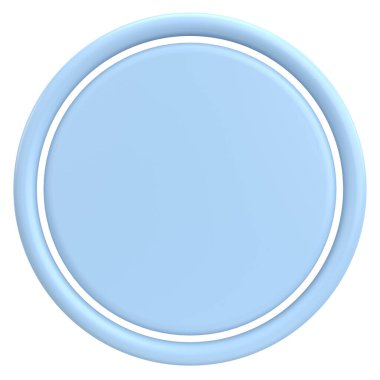Üç boyutlu etiket. Kişi Etiketi. 3B illüstrasyon.