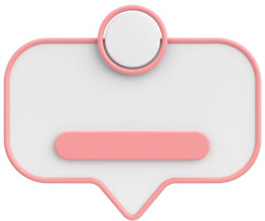 Profil kutusu. Sosyal medya profili. 3B illüstrasyon.