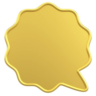 Konuşma balonu. Mesaj kutusu. 3B illüstrasyon.