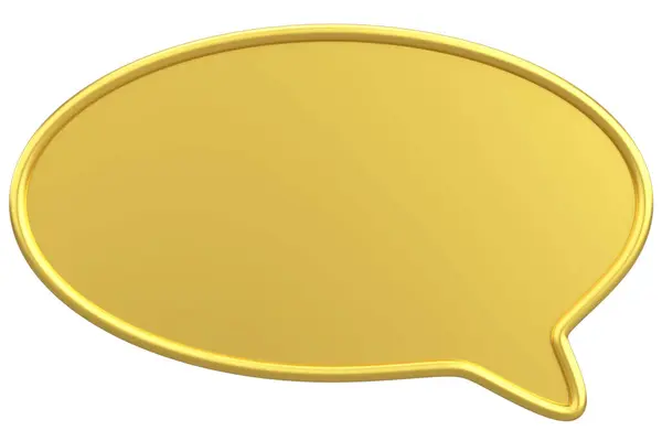 Konuşma balonu. Mesaj kutusu. 3B illüstrasyon.