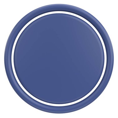 Üç boyutlu etiket. Kişi Etiketi. 3B illüstrasyon.