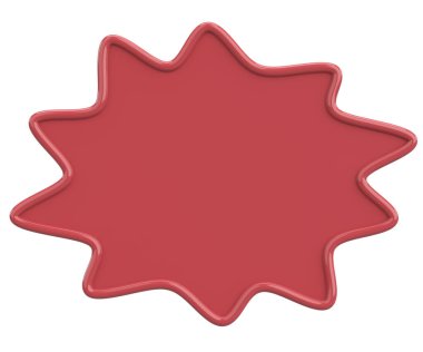 Konuşma balonu. Mesaj kutusu. 3B illüstrasyon.