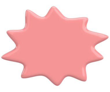 Konuşma balonu. Mesaj kutusu. 3B illüstrasyon.