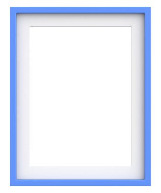 Resim çerçevesi. Portre çerçevesi. 3B illüstrasyon.