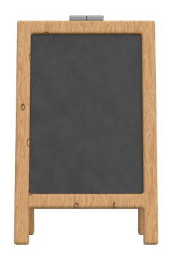 Bir Gıda Ekran Tahtasının 3B Görünümü.