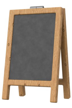 Bir Gıda Ekran Tahtasının 3B Görünümü.