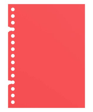 Üç boyutlu not kağıdı. 3B illüstrasyon.