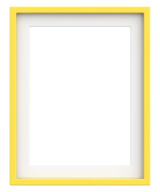 Resim çerçevesi. Portre çerçevesi. 3B illüstrasyon.