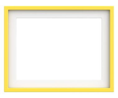 Resim çerçevesi. Manzara çerçevesi. 3B illüstrasyon.