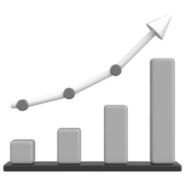 Bir Büyüme Çizelgesinin 3B İllüstrasyonu.