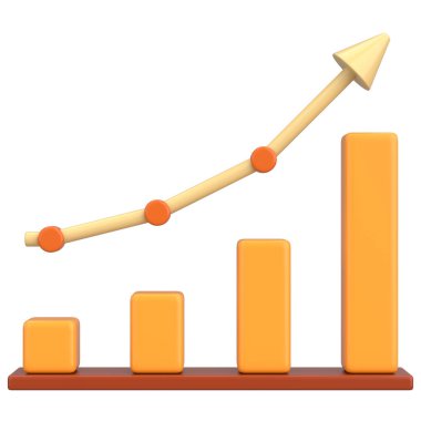 Bir Büyüme Çizelgesinin 3B İllüstrasyonu.