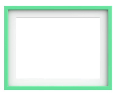 Resim çerçevesi. Manzara çerçevesi. 3B illüstrasyon.