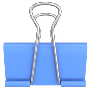 Bağlayıcı Klip. Kağıt Kıskaç. 3B illüstrasyon.