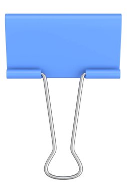 Binder Clip. Paper Clamp. 3D illustration. clipart