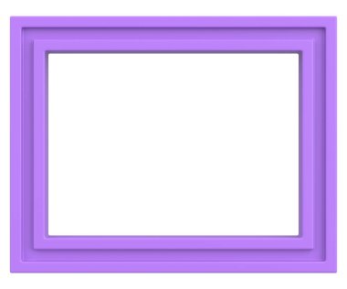 Resim çerçevesi. Manzara çerçevesi. 3B illüstrasyon.