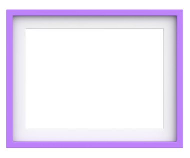 Resim çerçevesi. Manzara çerçevesi. 3B illüstrasyon.