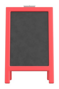 Bir Gıda Ekran Tahtasının 3B Görünümü.