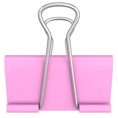 Bağlayıcı Klip. Kağıt Kıskaç. 3B illüstrasyon.