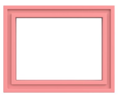 Resim çerçevesi. Manzara çerçevesi. 3B illüstrasyon.