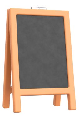 Bir Gıda Ekran Tahtasının 3B Görünümü.