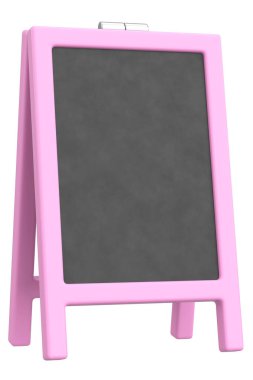 Bir Gıda Ekran Tahtasının 3B Görünümü.