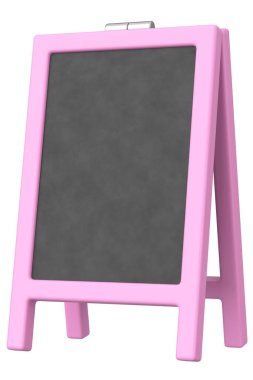 Bir Gıda Ekran Tahtasının 3B Görünümü.