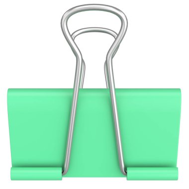 Bağlayıcı Klip. Kağıt Kıskaç. 3B illüstrasyon.